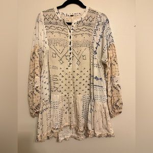 Free people patterned blouse
